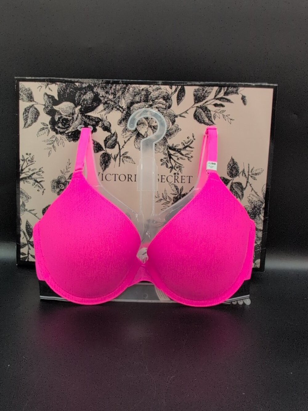 Victoria Secret PINK Wear Everywhere Push Up Bra 32DD Radiant Rose Pink